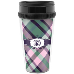 Plaid with Pop Acrylic Travel Mug without Handle (Personalized)