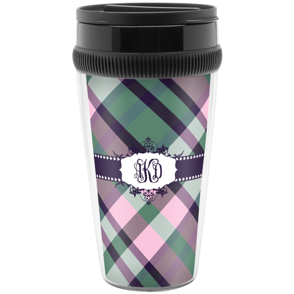 Custom Plaid with Pop Acrylic Travel Mug without Handle (Personalized)