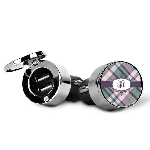 Plaid with Pop USB Car Charger