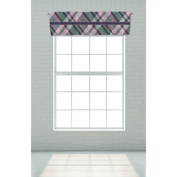 Plaid with Pop Valance - On window