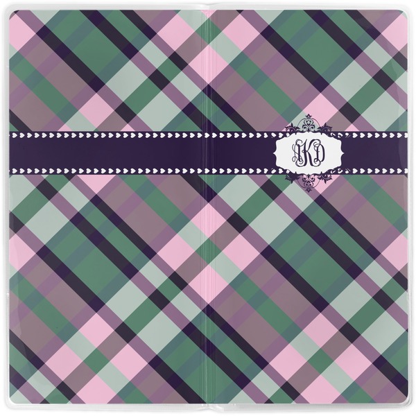 Plaid with Pop Vinyl Document Wallet - Apvl