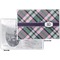 Plaid with Pop Vinyl Passport Holder - Flat Front and Back