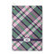 Plaid with Pop Waffle Weave Golf Towel (Personalized)