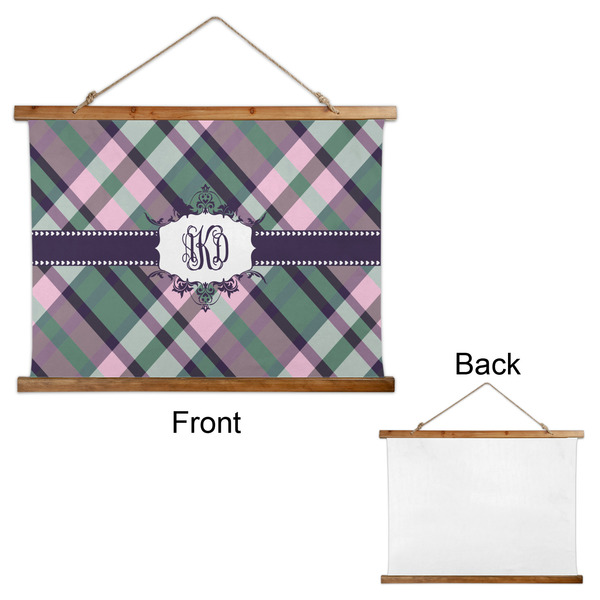 Plaid with Pop Wall Hanging Tapestry - Landscape - APPROVAL