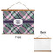 Plaid with Pop Wall Hanging Tapestry - Landscape - APPROVAL