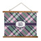 Plaid with Pop Wall Hanging Tapestry - Landscape - MAIN