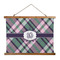 Plaid with Pop Wall Hanging Tapestry - Wide (Personalized)