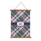 Plaid with Pop Wall Hanging Tapestry - Portrait - MAIN