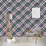 Plaid with Pop Wallpaper & Surface Covering (Water Activated - Removable)