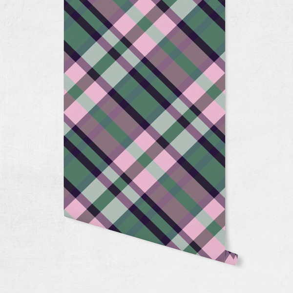 Plaid with Pop Wallpaper on Wall