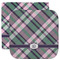 Plaid with Pop Facecloth / Wash Cloth (Personalized)