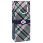 Plaid with Pop Wine Gift Bags - Gloss (Personalized)