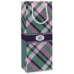 Plaid with Pop Wine Gift Bags - Gloss (Personalized)