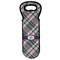 Plaid with Pop Wine Tote Bag (Personalized)