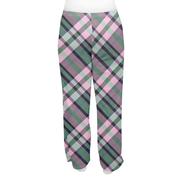 Plaid with Pop Women's Pj on model - Back