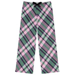 Plaid with Pop Womens Pajama Pants - M