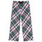 Plaid with Pop Womens Pjs - Flat Front