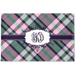 Plaid with Pop Woven Mat (Personalized)