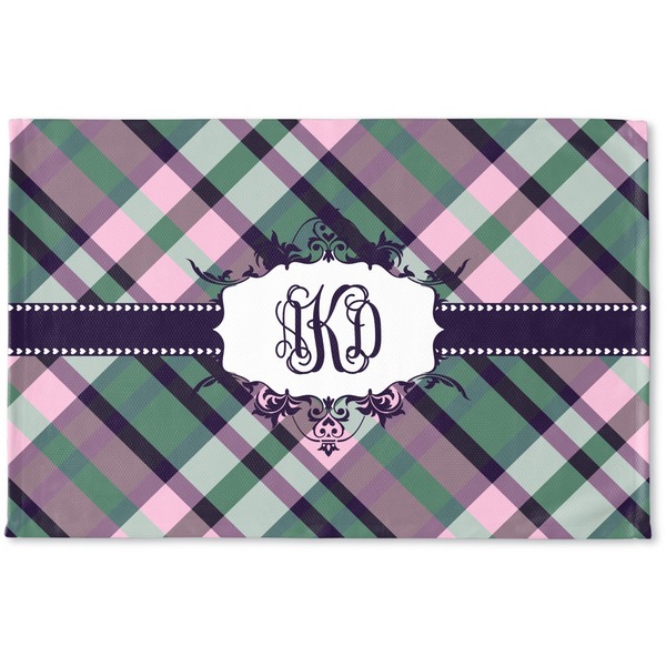 Custom Plaid with Pop Woven Mat (Personalized)