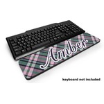 Plaid with Pop Keyboard Wrist Rest (Personalized)