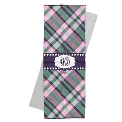Plaid with Pop Yoga Mat Towel (Personalized)