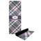 Plaid with Pop Yoga Mat with Black Rubber Back Full Print View