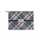 Plaid with Pop Zipper Pouch Small (Front)