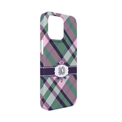Plaid with Pop iPhone Case - Plastic - iPhone 13 Mini (Personalized)