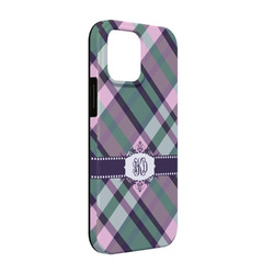 Plaid with Pop iPhone Case - Rubber Lined - iPhone 13 Pro (Personalized)