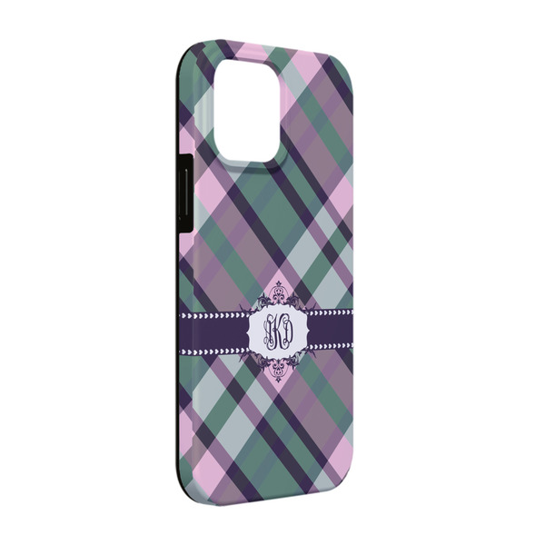 Custom Plaid with Pop iPhone Case - Rubber Lined - iPhone 13 Pro (Personalized)