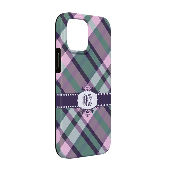 Custom Plaid with Pop iPhone Case - Rubber Lined - iPhone 13 (Personalized)