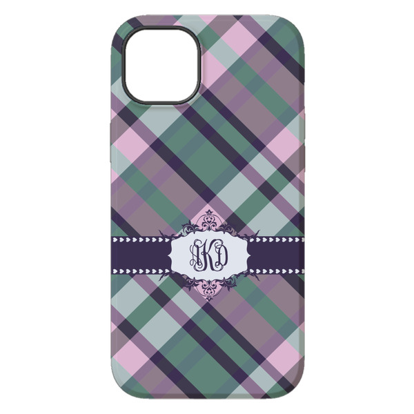 Plaid with Pop iPhone 14 Pro Max Tough Case - Back
