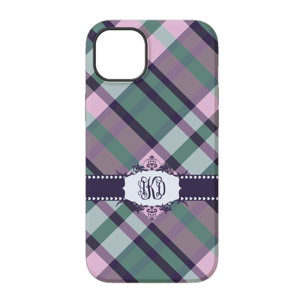 Plaid with Pop iPhone 14 Pro Tough Case - Back