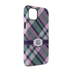 Plaid with Pop iPhone Case - Rubber Lined - iPhone 14 (Personalized)