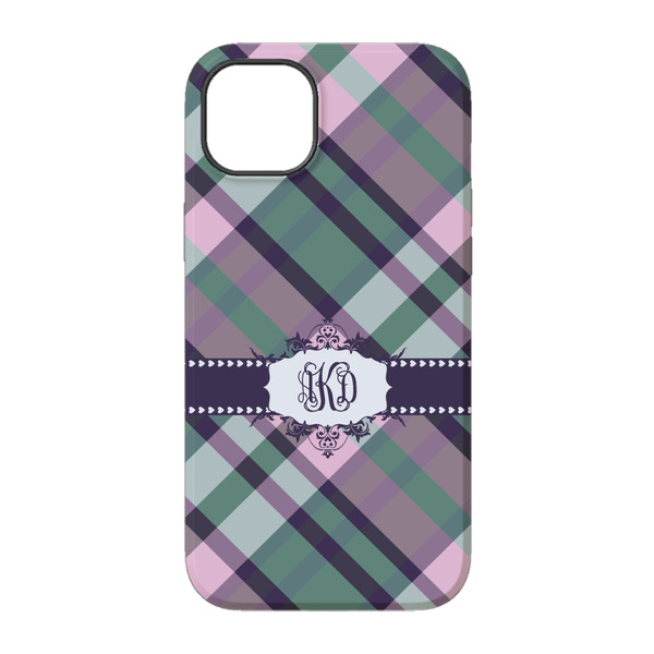 Plaid with Pop iPhone 14 Tough Case - Back
