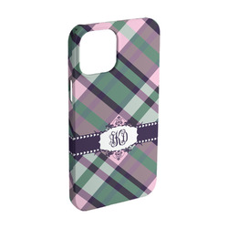 Plaid with Pop iPhone Case - Plastic - iPhone 15 (Personalized)