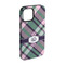 Plaid with Pop iPhone 15 Pro Tough Case - Angle