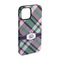 Plaid with Pop iPhone Case - Rubber Lined - iPhone 15 Pro (Personalized)