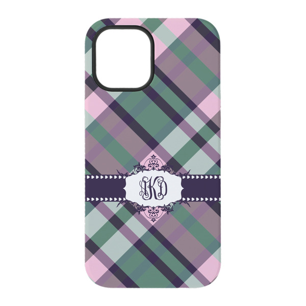 Plaid with Pop iPhone 15 Pro Tough Case - Back