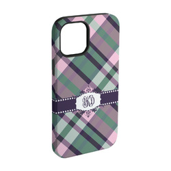 Plaid with Pop iPhone Case - Rubber Lined - iPhone 15 (Personalized)