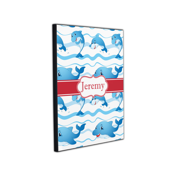 Dolphins 11x14 Wood Print - Angle View