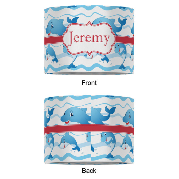Dolphins 12" Drum Lampshade - APPROVAL (Fabric)
