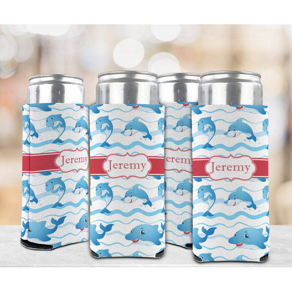 Dolphins 12oz Tall Can Sleeve - Set of 4 - LIFESTYLE