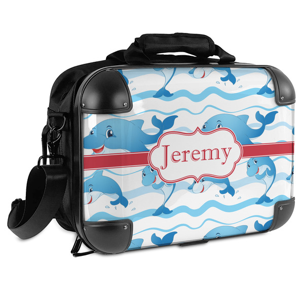 Custom Dolphins Hard Shell Briefcase (Personalized)