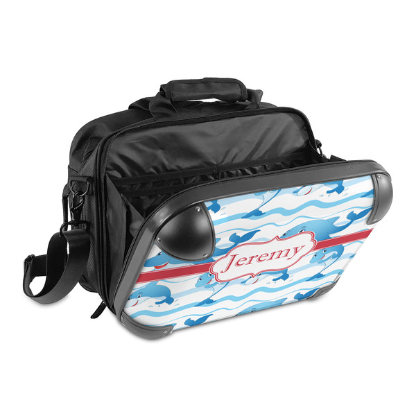 Dolphins 15" Hard Shell Briefcase - Open