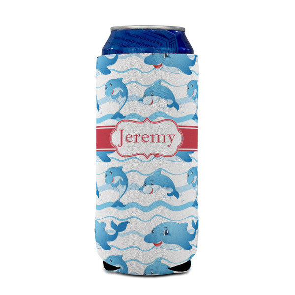 Dolphins 16oz Can Sleeve - FRONT (on can)