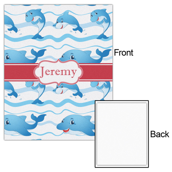 Dolphins 16x20 - Matte Poster - Front & Back