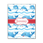 Dolphins Wood Print - 16x20 (Personalized)