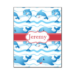Dolphins Wood Print - 16x20 (Personalized)