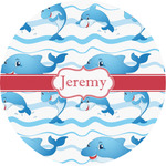 Dolphins Multipurpose Round Labels - 2" (Personalized)